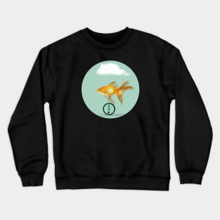 Unicycle Goldfish Crewneck Sweatshirt